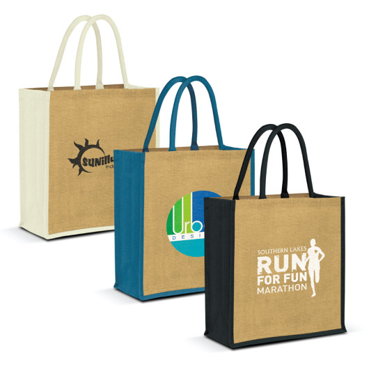 Main Riviera Jute Tote Bags